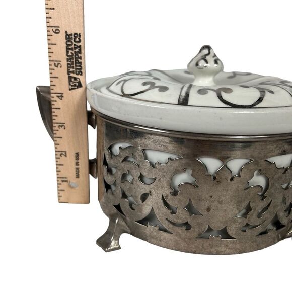 Vintage Royal Rochester Silver Plate with Boda Nova Casserole Dish - Picture 2 of 13